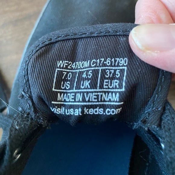 Keds Black Champion Original Sneaker Size 7 - Picture 7 of 8